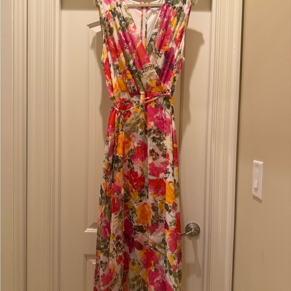 Calvin Klein Vibrant Floral Maxi Dress size22W